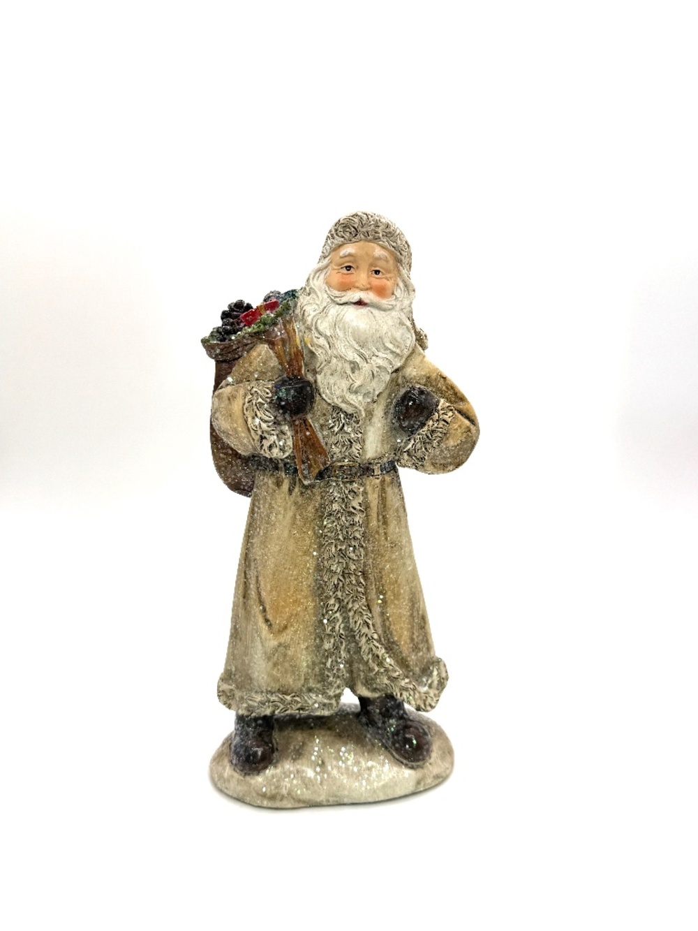 Rustic Woodland Santa Claus Tabletop Figurine 8.75"